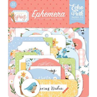 Echo Park My Favorite Spring Die Cuts - Ephemera